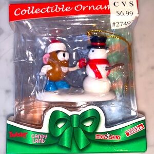 Basic Fun Hasbro Mr Potato Head and Snowman Collectible Christmas Ornament